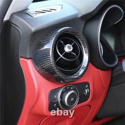 Side Air Vent Outlet Cover Trim For Alfa Romeo Stelvio 2017-2023 Carbon Fiber