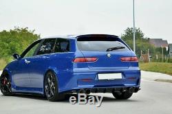 Spoiler Wing Extension For Alfa Romeo 156 Gta Sportwagon 2002-2005 (gloss Black)