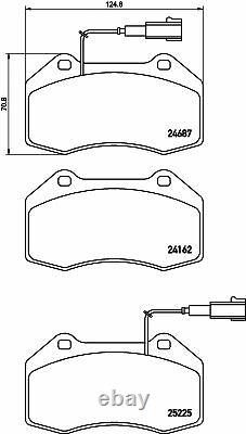 TEXTAR Front Axle BRAKE PADS SET for ALFA ROMEO 4C 1.8 TBi 2013-on