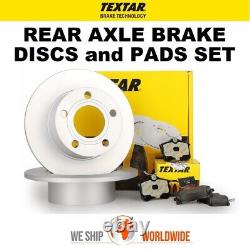 TEXTAR Rear Axle BRAKE DISCS + PADS SET for ALFA ROMEO GT 3.2 GTA 2004-2010