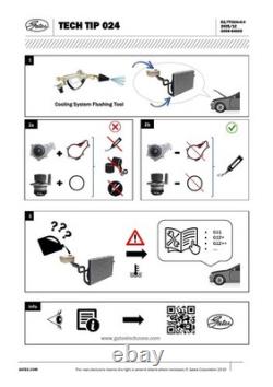 Timing Belt Kit with Water Pump & Auxiliary Belt Fits Citroën C4 Cactus Gates