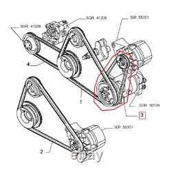Trapezoidal Belt 10A0750C Alfa Romeo Citroen VW Seat Dayco For 60513081