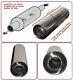 Universal T304 Stainless Steel Exhaust Performance Silencer 12x6x 76mm- Alr