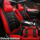 Universal 5-seats Vehicle Full Set Seat Covers Pu Leather Seat Cushion Protector
