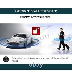 Universal Car Alarm Passive Keyless One Button Starter System Remote Control Set