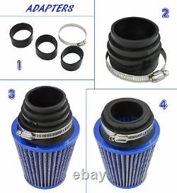 Universal Performance Car Air Filter High Flow Open Cone Induction Intake Alr