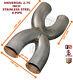 Universal Stainless Steel Exhaust X Pipe Piece Adapter 2.75'' Xp275-alf1