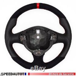 Volant Alcantara Cuir Aplati ALFA ROMEO 147 GT GTA. 24MOISDEGARANTIE