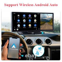 Wifi Dash Cam 10.26in For Apple Carplay Android Auto Bluetooth DVR Video FM