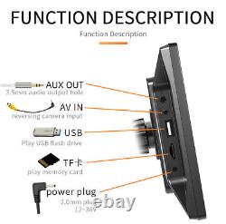 Wireless Android Auto Apple CarPlay ortable 9in Car Stereo Radio WithRear Camera