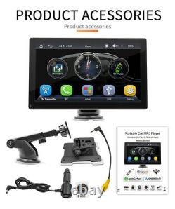 Wireless Android Auto Apple CarPlay ortable 9in Car Stereo Radio WithRear Camera