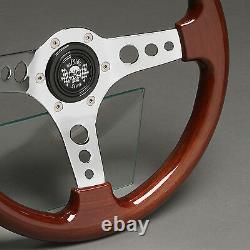 Wood Steering Wheel Sports Wood 12.99in Hub Alfa Romeo Giulia Gt Gta 1300 Junior