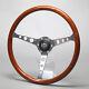 Wooden Steering Wheel Sports Steering Wheel Chrome 380 Mm Hub Alfa Romeo Giulia Gt Gta 1300 Junior