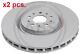 X2 Pcs Front Brake Disc Rotos X2 Pcs Set 17571 A. B. S. I