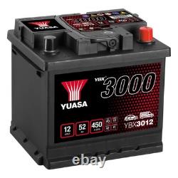 YUASA Car Battery 12V 52Ah 450A B13 B14 T1 Starter Fits Alfa 33 1.7 i. E. 4x4