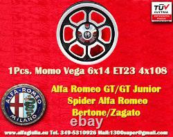 1 Circle Momo Vega Alfa Romeo 6x14 Giulia Gt Gta Roue Felge Lanta Jante