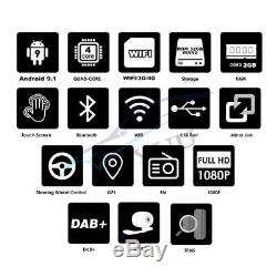 10.1 2din Android 9.1 Quad-core 2 + 32g Car Stereo Gps Wifi Bt Dab 3g 4g Dvr Dab