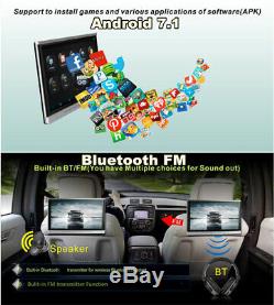 10.1 Android 7.1 Quad-core Wifi 3g / 3g Bt Moniteurs Voiture Lecteur Hdmi Headrest DVD