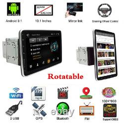 10.1 Voiture Radio 2 Din Android 9.1 Gps Stereo Navi Lecteur Mp5 Wifi Fm 4-core 32gb