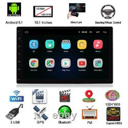10.1dans 2din Android 9.1 Voiture Mp5 Écran Amovible Stereo Radio Gps Wifi Head Unit