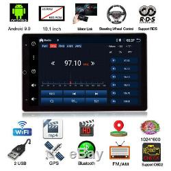 10.1in Android 9.0 1din Voiture Wifi Bluetooth Stéréo Radio Mp5 Gps Navi 4 + 64