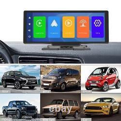 10,26 pouces Carplay sans fil BT Android Auto WiFi Car DVR HD 1080P Lecteur multimédia