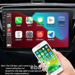 10 Double Din Car Stereo Radio Fm Mp5 Lecteur Support Apple Carplay Avec Caméra