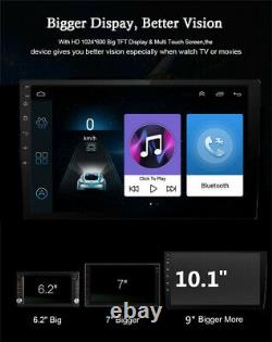 10inch 1din Android 8.1 Voiture Stereo Radio Gps Wifi 3g/4g Bt Dab Mirror Link Obd