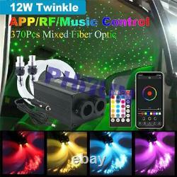 12w Twinkle Fibre Optic Voiture Légère Plafonnier De Voiture Lampe Star App/rf/contrôle De La Musique