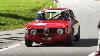 1965 Alfa Romeo Giulia Sprint Gta Sound En Action Sur Un Col De Montagne Suisse