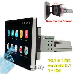 1din 10.1in Android 9.1 Voiture Stereo Radio Gps Navigation Fm Wifi Bluetooth Lecteur