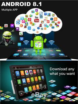 1din 9 Android 8.1 Voiture Sat Nav Gps Head Unit Wifi Audio Mp5 Stéréo Radio