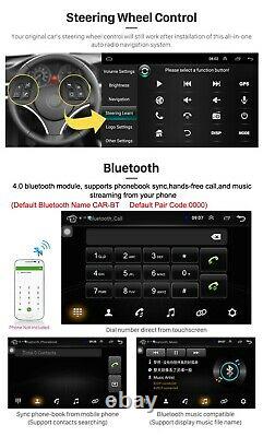 1din Voiture Stéréo Mp5 Player Android 9.1 10in Wifi Bt Gps Navi Fm Radio Head Unit