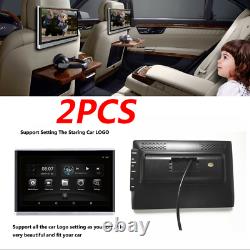 2 Pcs 10.1 Hd Car Headrest Monitor 1080p 1.5go+8 Go Quad-core Hdmi Wifi Bt Obd