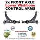 2x Bras De Contrôle Inférieurs De Suspension Avant Pour Alfa Romeo 166 2.4 Jtd 2000-2007