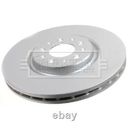 2x Disques de frein ventilés avant Borg & Beck pour Alfa Romeo Brera 2.4 JTDM 20V