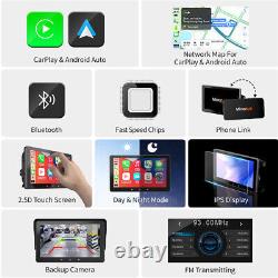 7in Moniteur De Voiture Écran Tactile Sans Fil Carplay Android Gps Bluetooth Mirror Link
