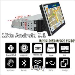 9 Simple 1din Android 9.1 Car Stereo Radio Gps Nav Wifi 3g 4g Obd2 Mlk Bt 2 + 32g