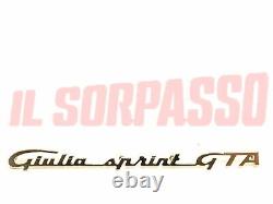 Acronyme écrit Arrière Capot Alfa Romeo Giulia Sprint GTA