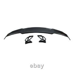 Aileron de coffre de course style GT universel noir brillant 143x22 cm