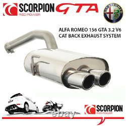 Alfa Romeo 156 Gta 3.2 V6 Scorpion Scorpion Cat Back Échappement En Acier Inoxydable