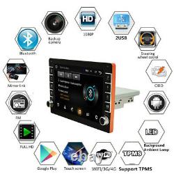 Android 8.1 9in Single Din Car Stereo Radio Gps Sat Nav Touch Écran Wifi+camera