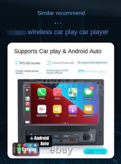 Autoradio de voiture Bluetooth 1 Din 7 pouces sans fil CarPlay Lecteur MP5 Miroir Liens MP5 Player