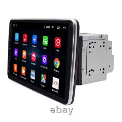 Autoradio de voiture double DIN Android 9.1 de 10,1 pouces rotatif avec GPS, WiFi, lecteur MP5 et FM