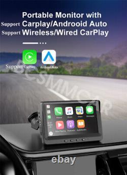 Autoradio sans fil Carplay Android Auto 7 pouces écran tactile portable BT FM AUX IN