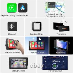 Autoradio sans fil/filaire avec Apple/Android Carplay, Bluetooth et écran tactile de 7 pouces.