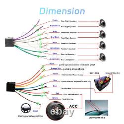 Autoradio simple DIN avec écran tactile HD de 7 pouces, lecteur MP5, radio FM, USB et fonction Mirror Link.