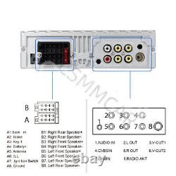 Autoradio simple DIN avec écran tactile HD de 7 pouces, lecteur MP5, radio FM, USB et fonction Mirror Link.