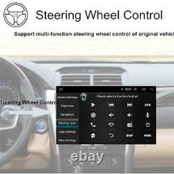 Autoradio stéréo de voiture 2Din Android 9.1 GPS NAVI WiFi Lecteur MP5 + caméra 12LED