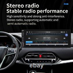 Autoradio tactile Bluetooth 1 Din avec vidéo, GPS, WiFi, Android Auto et Carplay